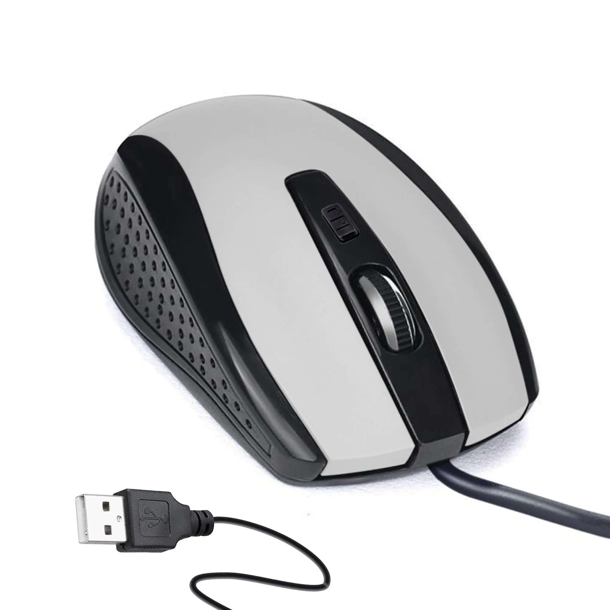 1423 Wired Mouse for Laptop and Desktop Computer PC With Faster Response Time (Silver)