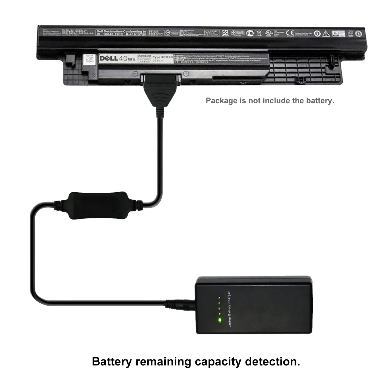 16.8V Laptop External Battery Charger for Dell Inspiron XCMRD 3421 3521 3721 5521 5721 14.4V-16.8V Batteries