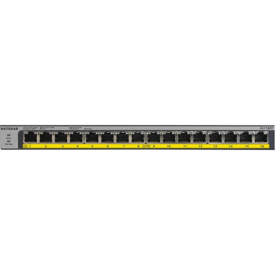 16Port Poe/Poe  Gigabit Enet,Unmanaged Switch 183Watt Power