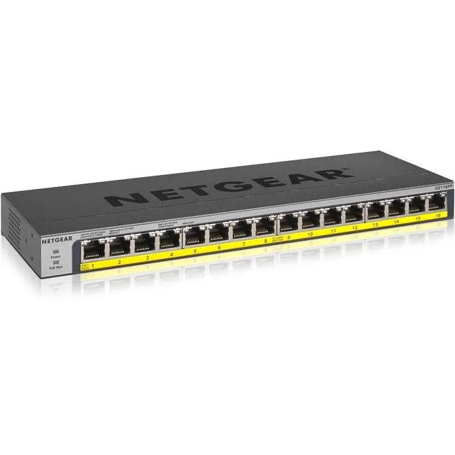 16Port Poe/Poe  Gigabit Enet,Unmanaged Switch 183Watt Power