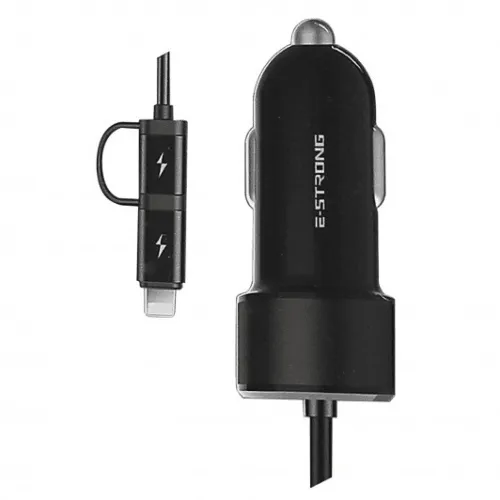 2 in 1 Car Charger 3.1A - ES-33 3.1A 1USB