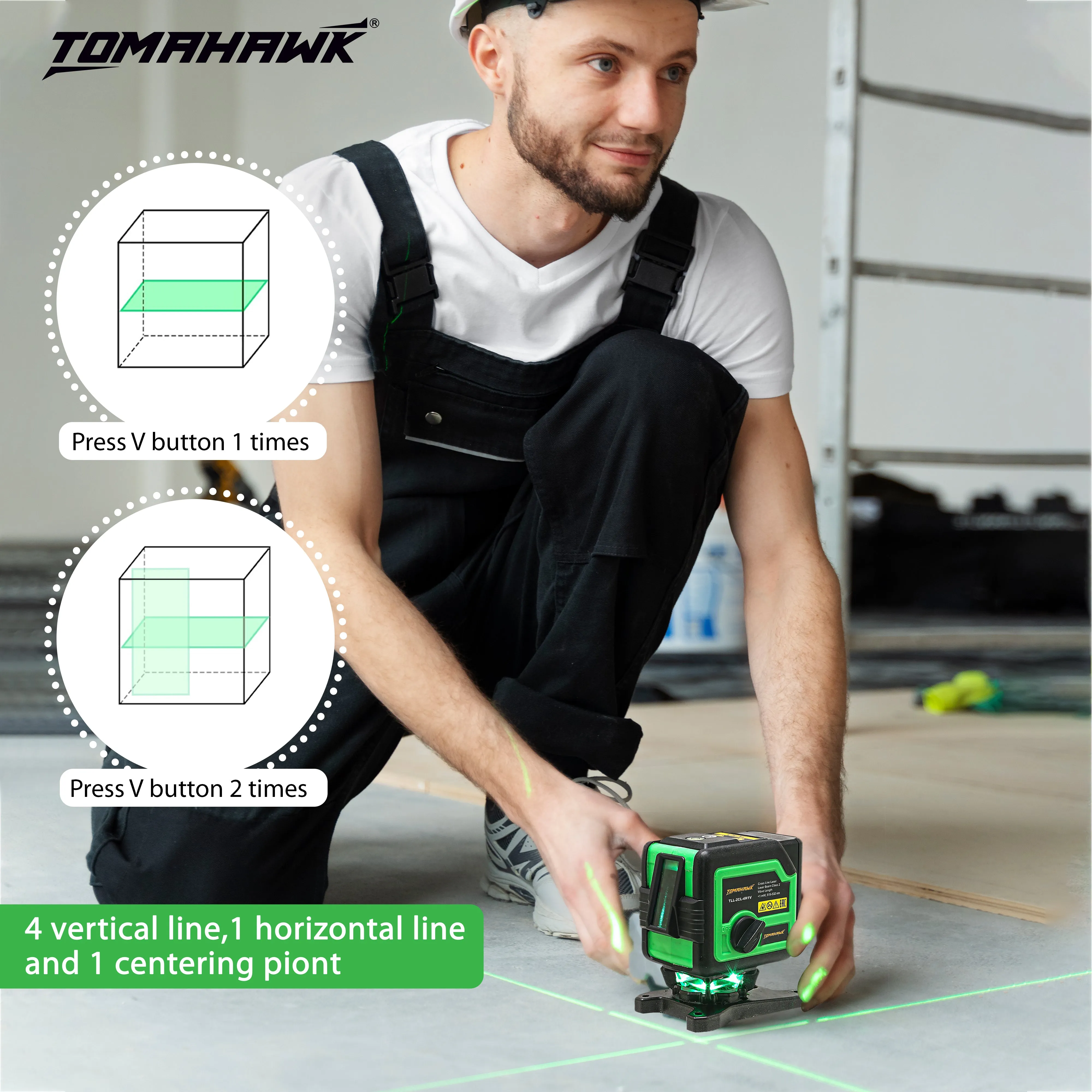 2 Line Laser Cross-Line Level TLL2CL4H1V