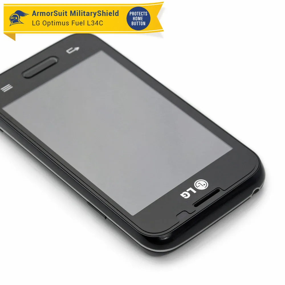 [2 Pack] LG Optimus Fuel L34C Screen Protector (Case-Friendly)