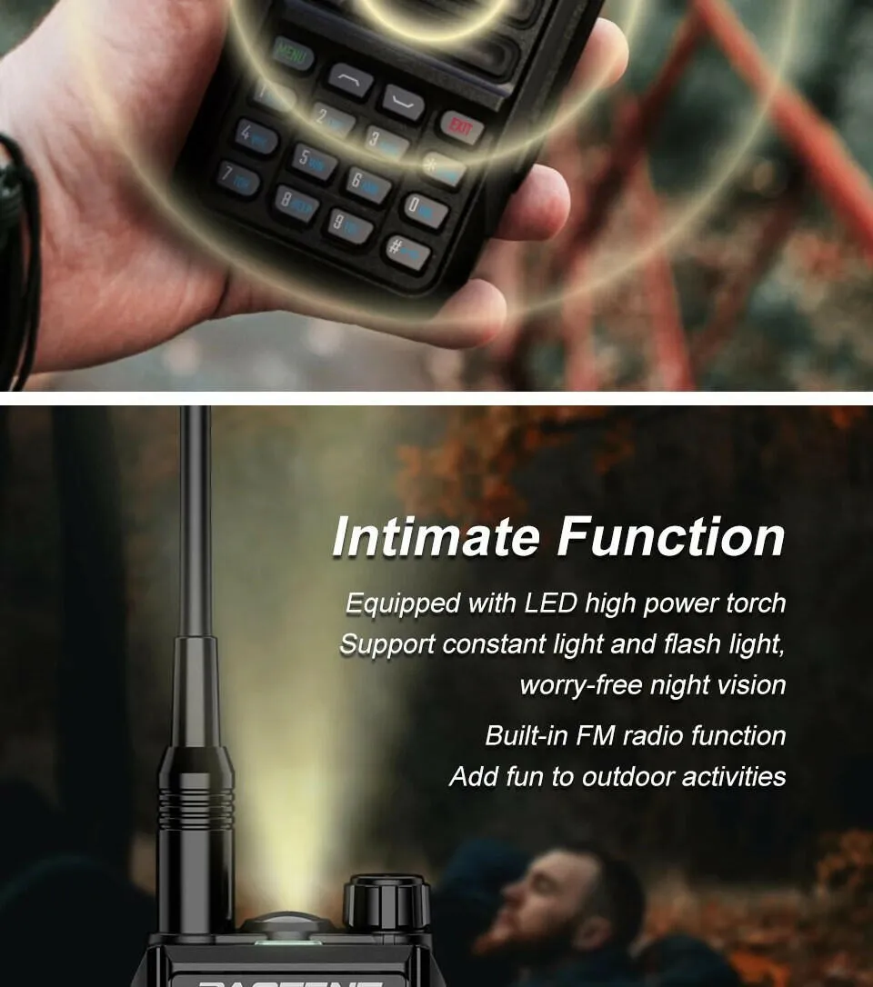 2023 Baofeng UV16 MAX V2 Walkie Talkie 10W VHF UHF Dual Band Two Way CB Ham Radio UV-16 Portable Radio Transceiver UV5R UV82