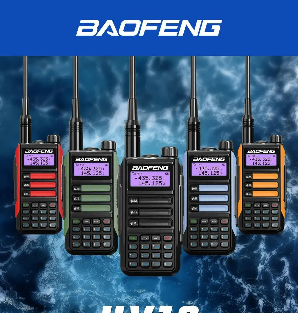 2023 Baofeng UV16 MAX V2 Walkie Talkie 10W VHF UHF Dual Band Two Way CB Ham Radio UV-16 Portable Radio Transceiver UV5R UV82