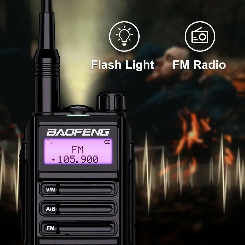 2023 Baofeng UV16 MAX V2 Walkie Talkie 10W VHF UHF Dual Band Two Way CB Ham Radio UV-16 Portable Radio Transceiver UV5R UV82