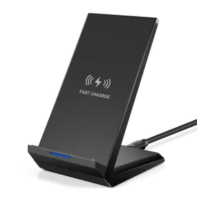 20W Double Coil Fast Wireless Charger Dock Stand For Qi Enabled Smartphones