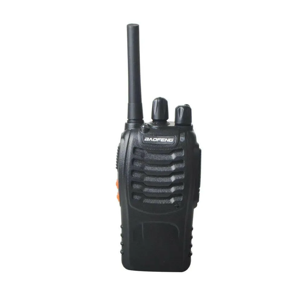 2pcs Baofeng Walkie Talkie BF-88E PMR 0.5W 16CH UHF 446.00625-446.19375MHz 12.5KHz Channel Separation with USB Charger Headset