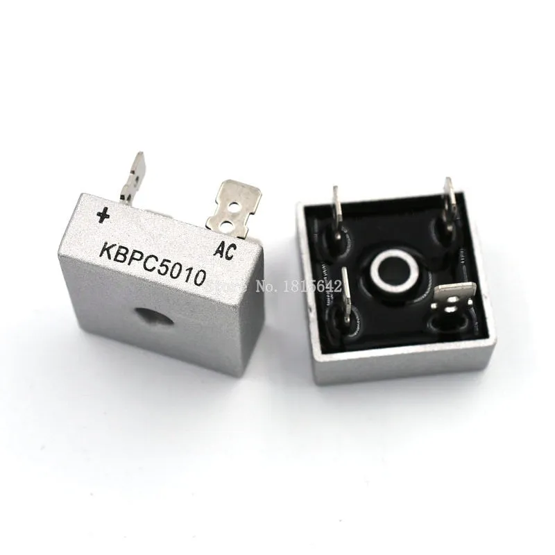 2PCS/LOT KBPC5010 50A 1000V Diode Bridge Rectifier kbpc5010