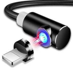 3-in-1 Magnetic Cable Charger - MicroUSB Type C Lightning Cord Fast Adapter