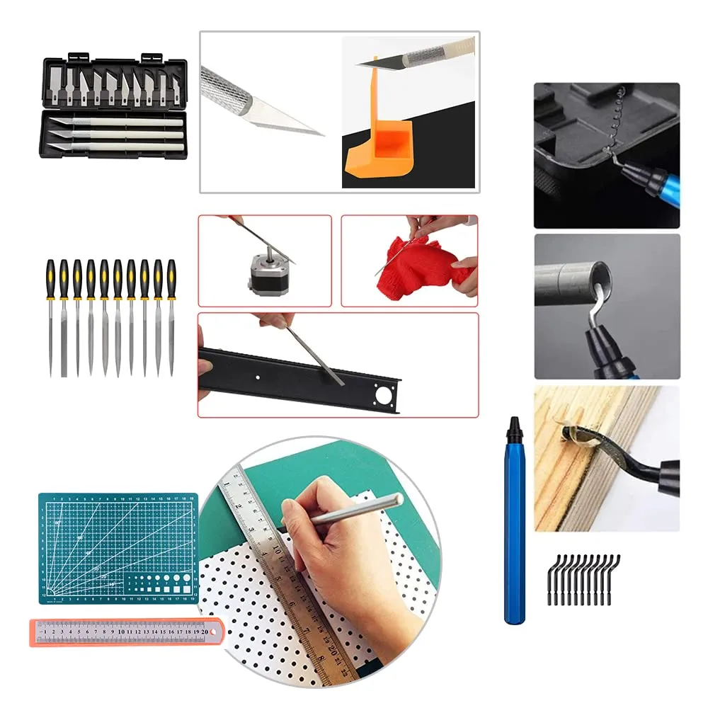 3D Printer Tools Kit, Mintion 82 PCS 3D Printer Accessories with Nozzle Cleaning Kit, Removable Multi-Function Screwdriver Kit, Deburring, Removal Tools, Cutters, Hobby Knife Set, Wrench Set etc