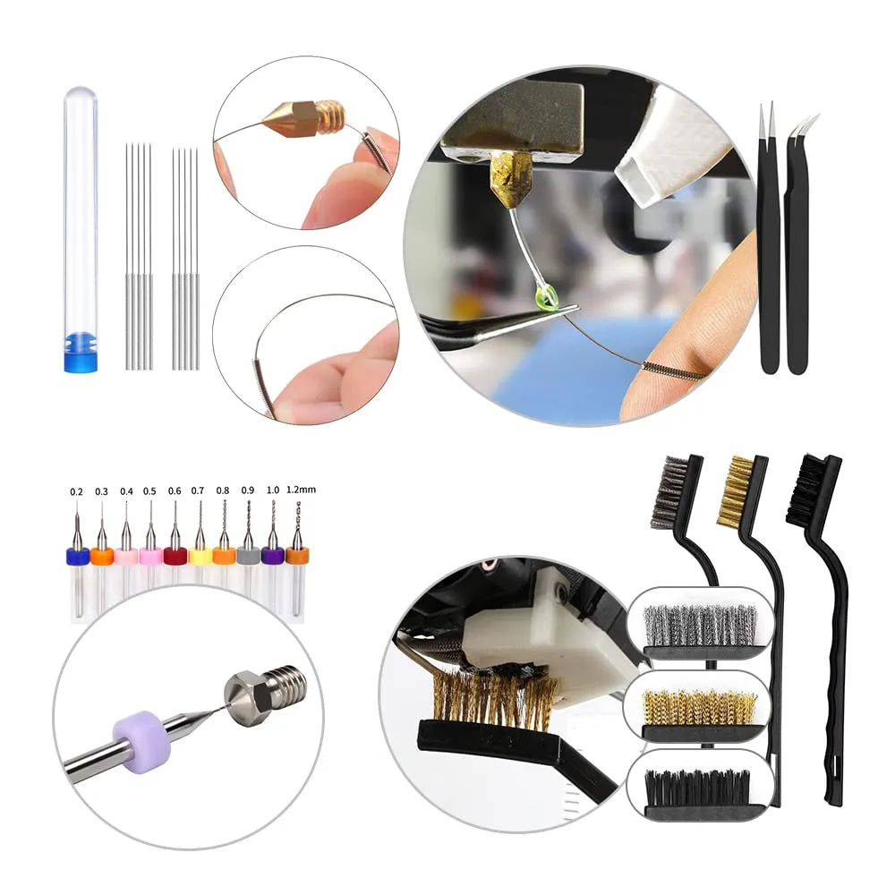 3D Printer Tools Kit, Mintion 82 PCS 3D Printer Accessories with Nozzle Cleaning Kit, Removable Multi-Function Screwdriver Kit, Deburring, Removal Tools, Cutters, Hobby Knife Set, Wrench Set etc