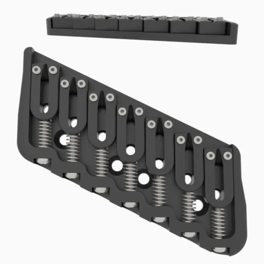 7 String Multi-Scale Fixed Guitar Bridge