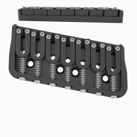 7 String Multi-Scale Fixed Guitar Bridge