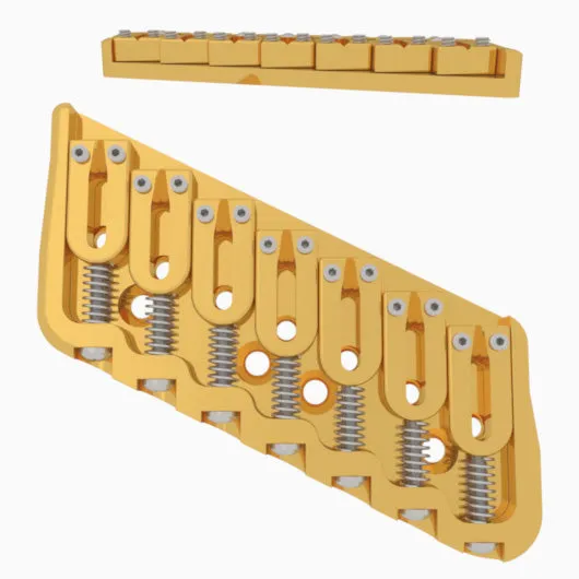 7 String Multi-Scale Fixed Guitar Bridge