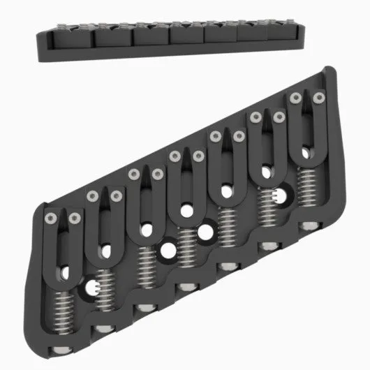 7 String Multi-Scale Fixed Guitar Bridge