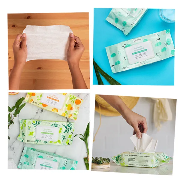 9 PACK - Citrus Hand Wipes