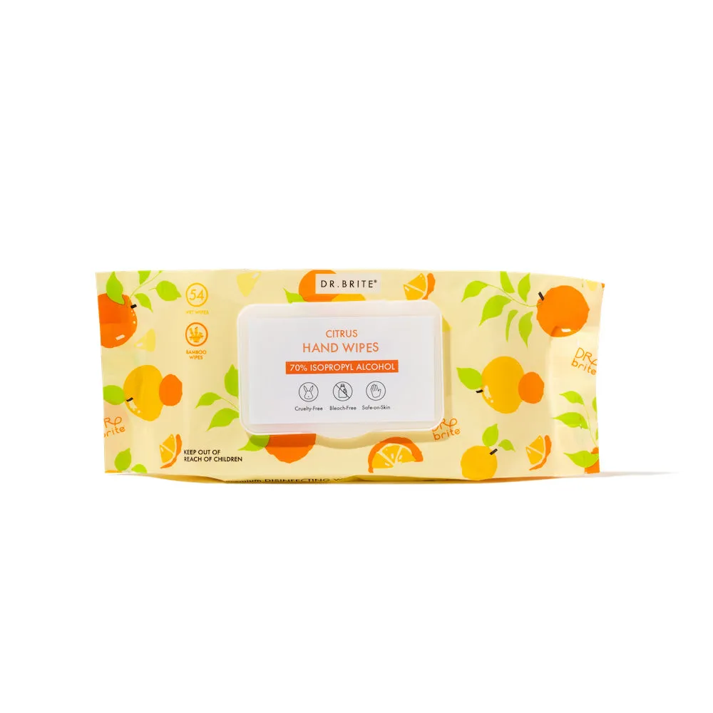 9 PACK - Citrus Hand Wipes