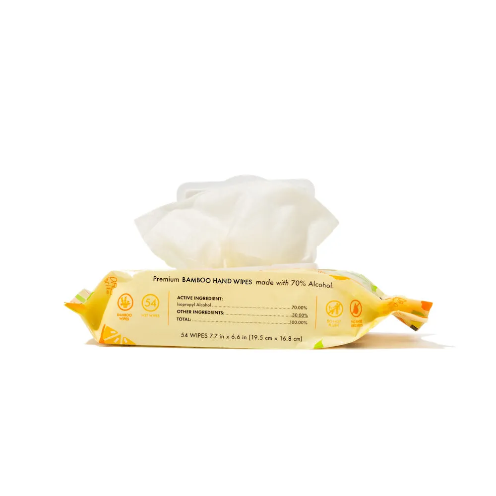 9 PACK - Citrus Hand Wipes