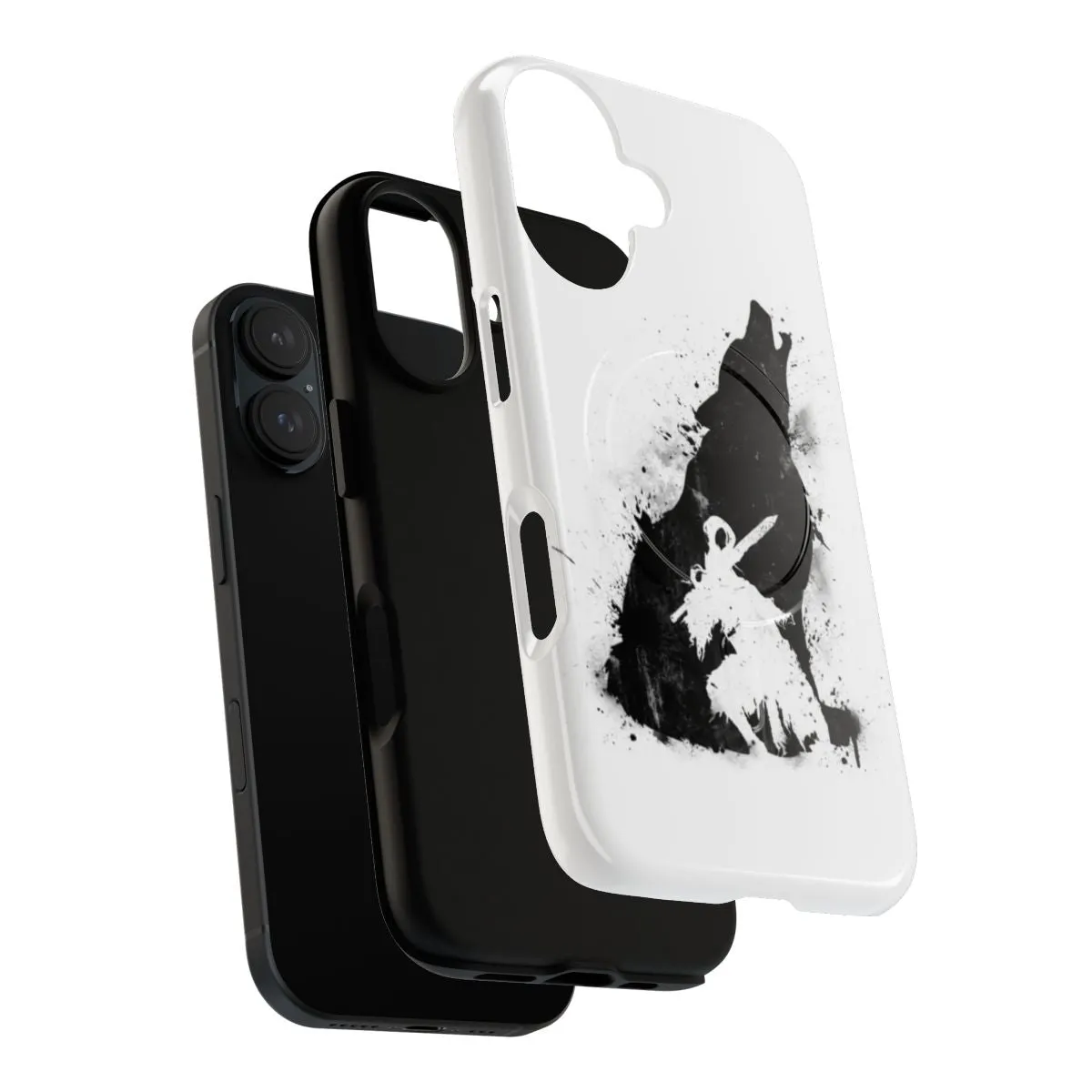 Abyss Warrior-Inspired Magnetic Tough Phone Case (Black)