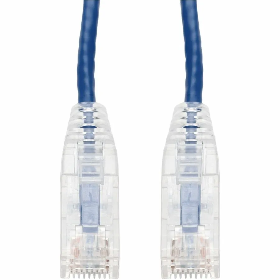 AddOn 10ft Blue CAT 6 Slim PVC Ethernet Cable Snagless Clear-Claw RJ-45 M/M ADD-10FCAT6SL-BE