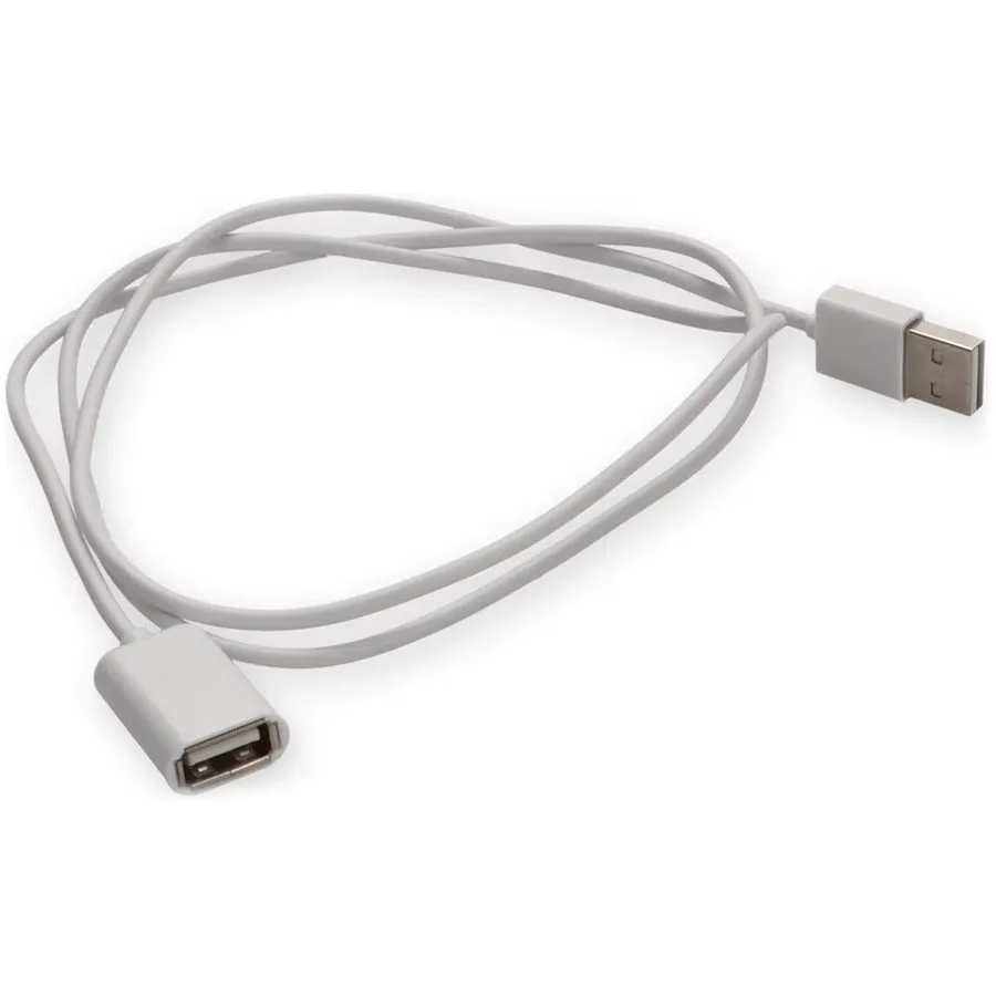 AddOn 2m USB 2.0 (A) Male to USB 2.0 (B) Female White Cable USBEXTAB2MMFW