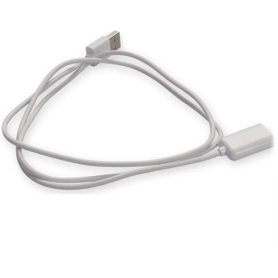 AddOn 2m USB 2.0 (A) Male to USB 2.0 (B) Female White Cable USBEXTAB2MMFW