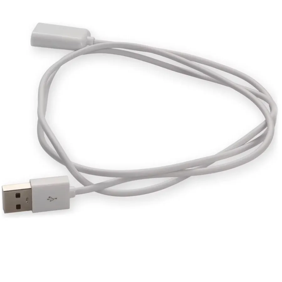 AddOn 2m USB 2.0 (A) Male to USB 2.0 (B) Female White Cable USBEXTAB2MMFW