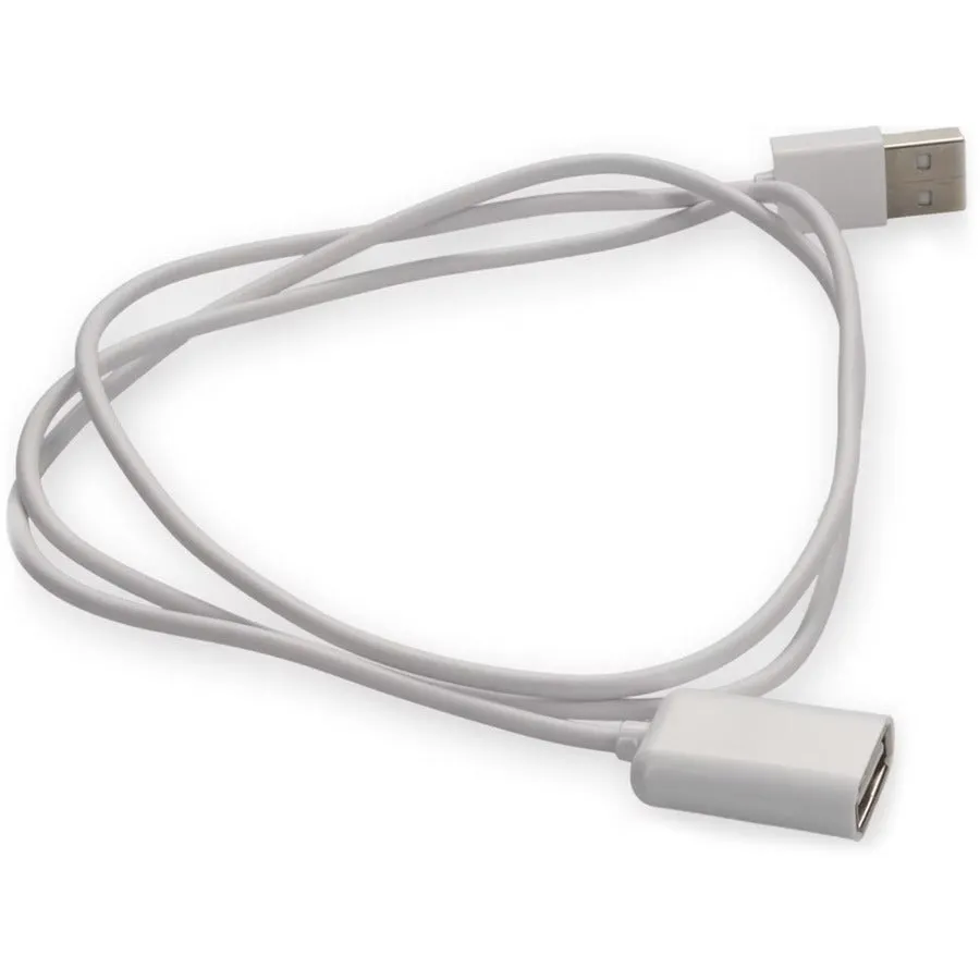 AddOn 2m USB 2.0 (A) Male to USB 2.0 (B) Female White Cable USBEXTAB2MMFW