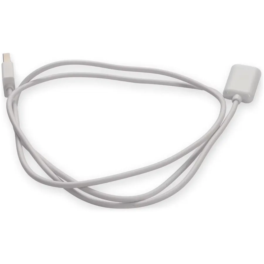 AddOn 2m USB 2.0 (A) Male to USB 2.0 (B) Female White Cable USBEXTAB2MMFW