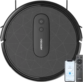 AIRROBO Robot Vacuum Cleaner - Robotic Vacuums with 2800Pa Suction Power, Ideal for Pet Hair, Hard Floors, and Low Carpets - Self-Charging, App Control - 120 Minutes Runtime.