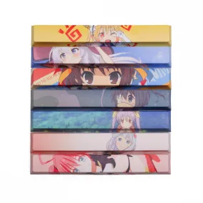 Allover dye subbed Keycap Novelty 6.25u spacebar pbt for custom keyboard Tohru Kanna Kamui Suzumiya Haruhi Izumi Sagiri Miyauchi