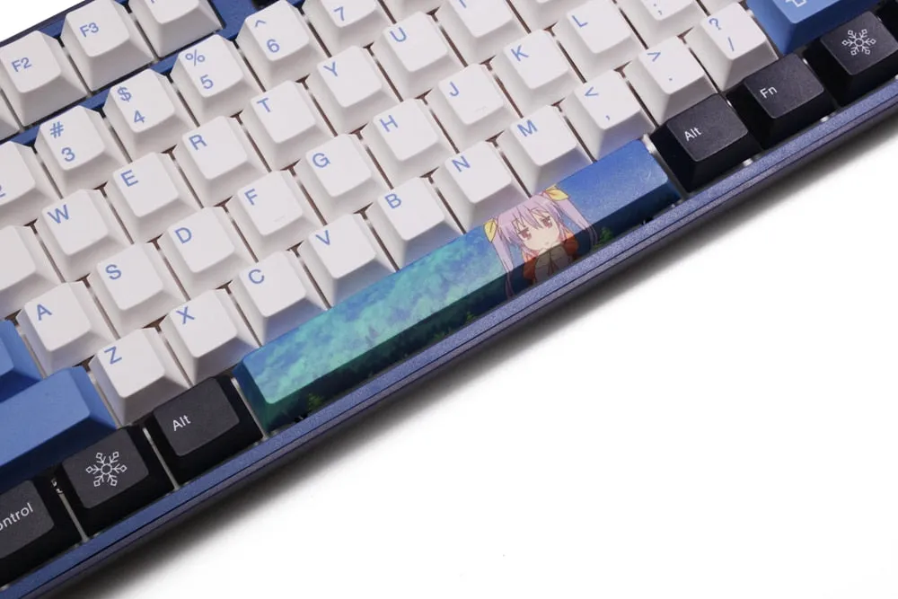 Allover dye subbed Keycap Novelty 6.25u spacebar pbt for custom keyboard Tohru Kanna Kamui Suzumiya Haruhi Izumi Sagiri Miyauchi