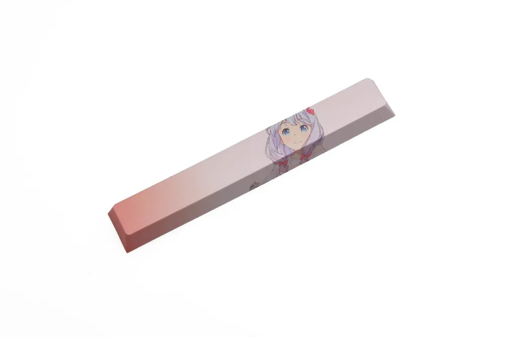 Allover dye subbed Keycap Novelty 6.25u spacebar pbt for custom keyboard Tohru Kanna Kamui Suzumiya Haruhi Izumi Sagiri Miyauchi