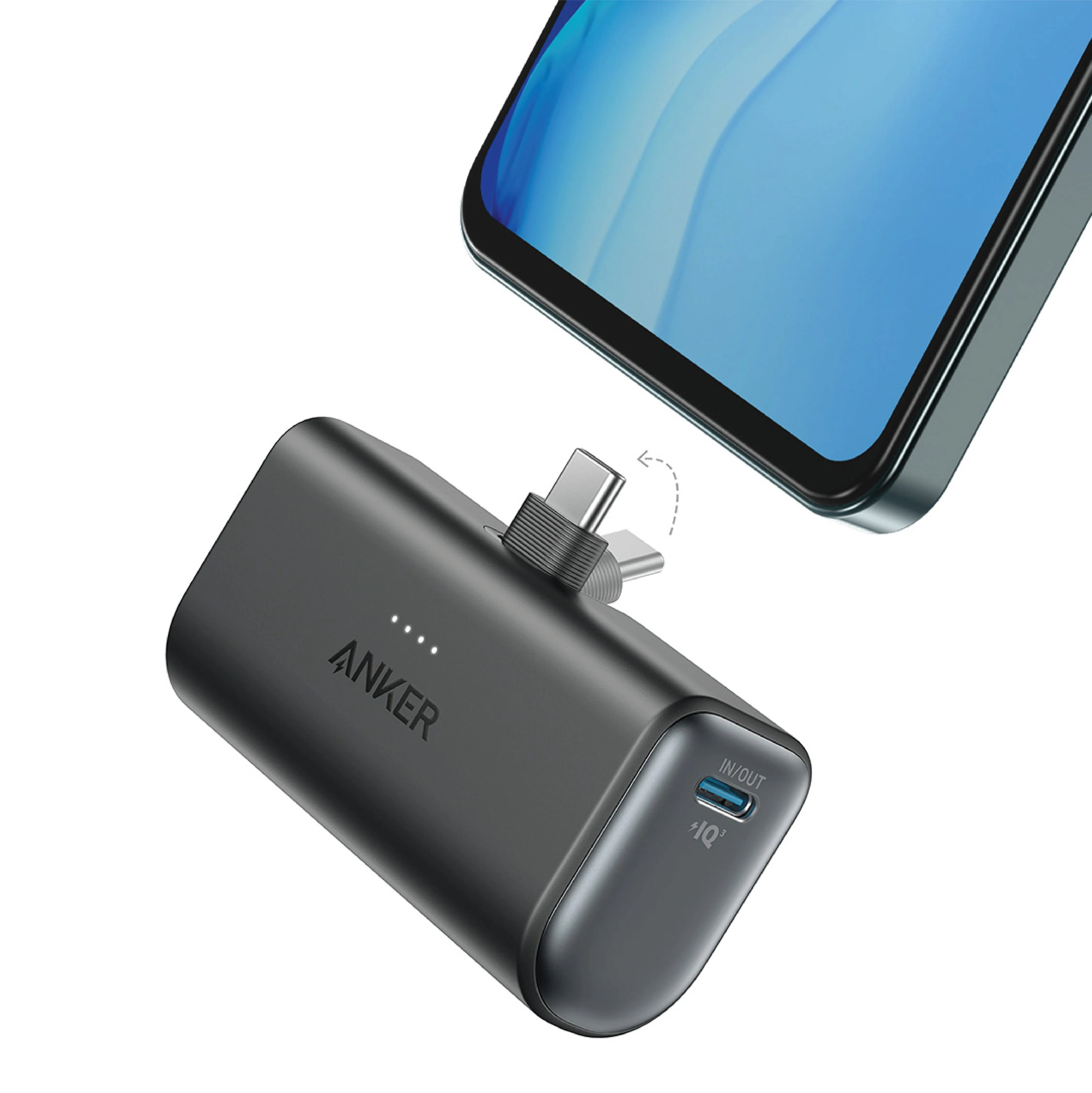 Anker Nano Power Bank (5000mAh, 22.5W with Built-in USB-C Connector)