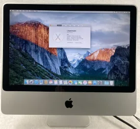 Apple A1224 iMac 20" 2007 2.4GHz Core 2 Duo 2GB RAM 320GB HDD macOS 10.11