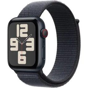 Apple Watch SE 44mm Midnight Aluminium Case  GPS   Cellular Sport Loop (Ink) [2024]