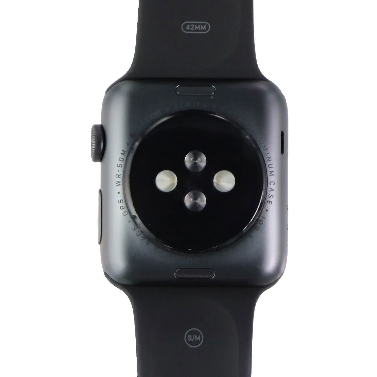 Apple Watch Series 3 (A1859) 42mm (GPS) Space Gray Aluminum w/ Black Sport Band