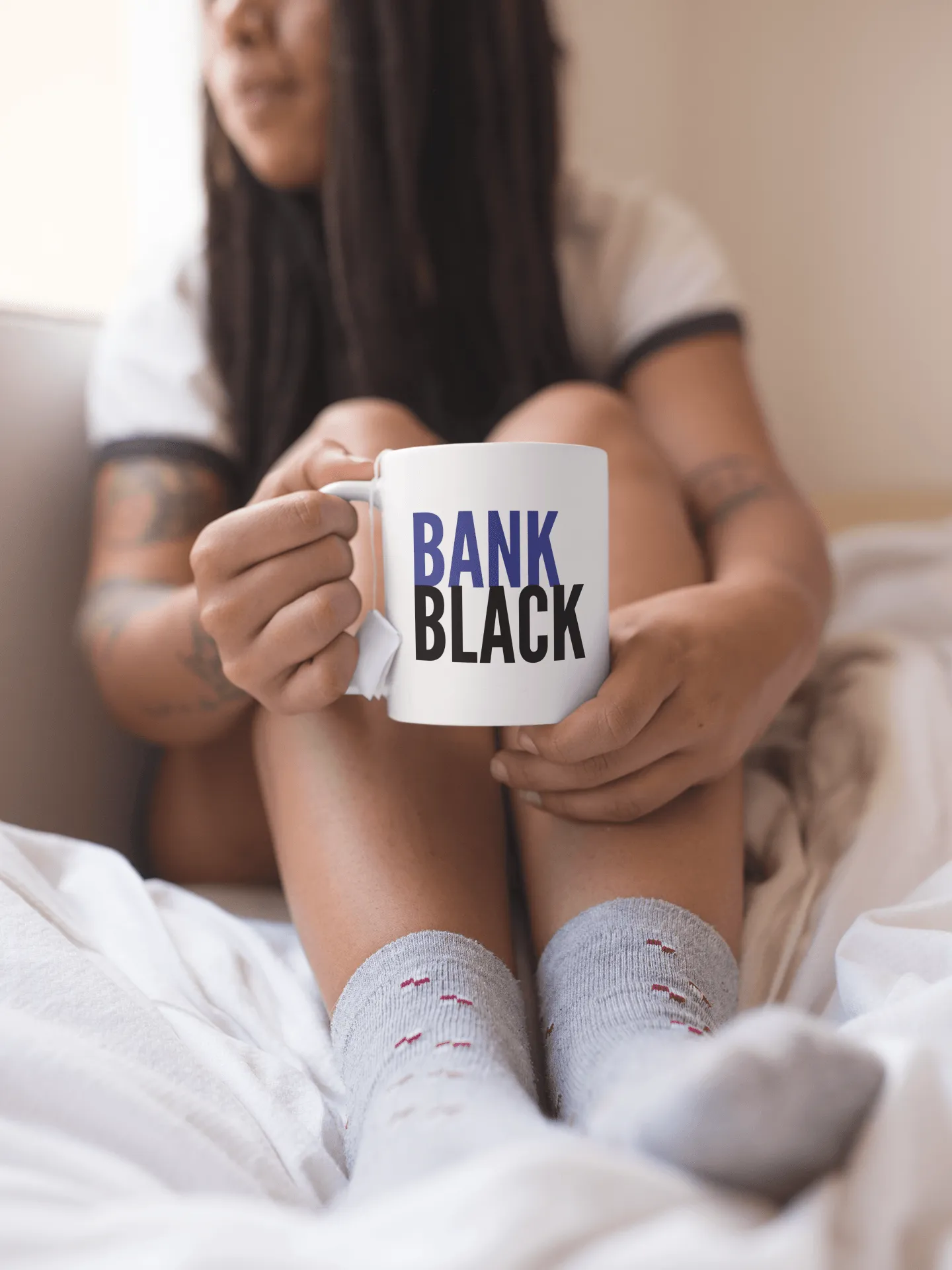 Bank Black Mug