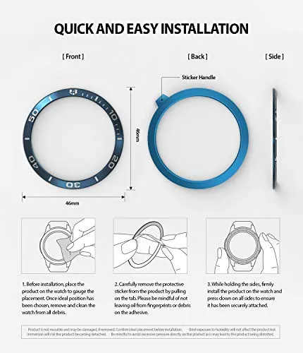 Bezel Styling for Galaxy Watch 46mm -  GW-46-19  Stainless Steel