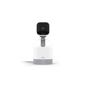 Blink Mini Pan-Tilt Alexa-Enabled Indoor Rotating Plug-In Smart Security Camera - White