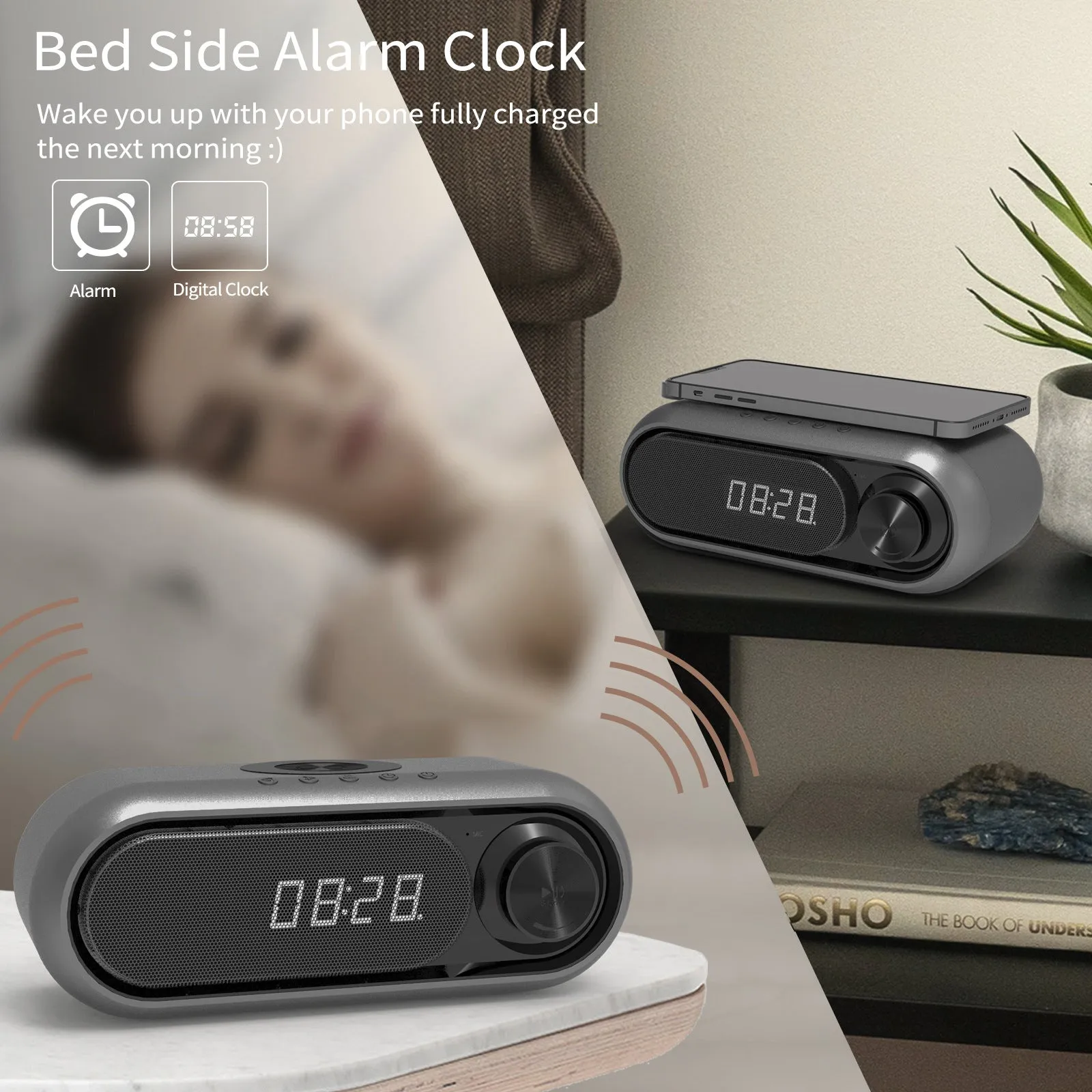 Bluetooth Speaker - LED Digital Clock