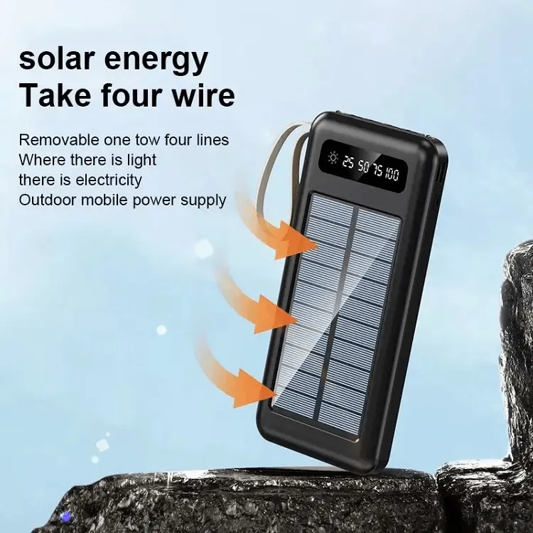 Bunsey Portable Fast Charging Solar Power Bank 10000mAh BY-13