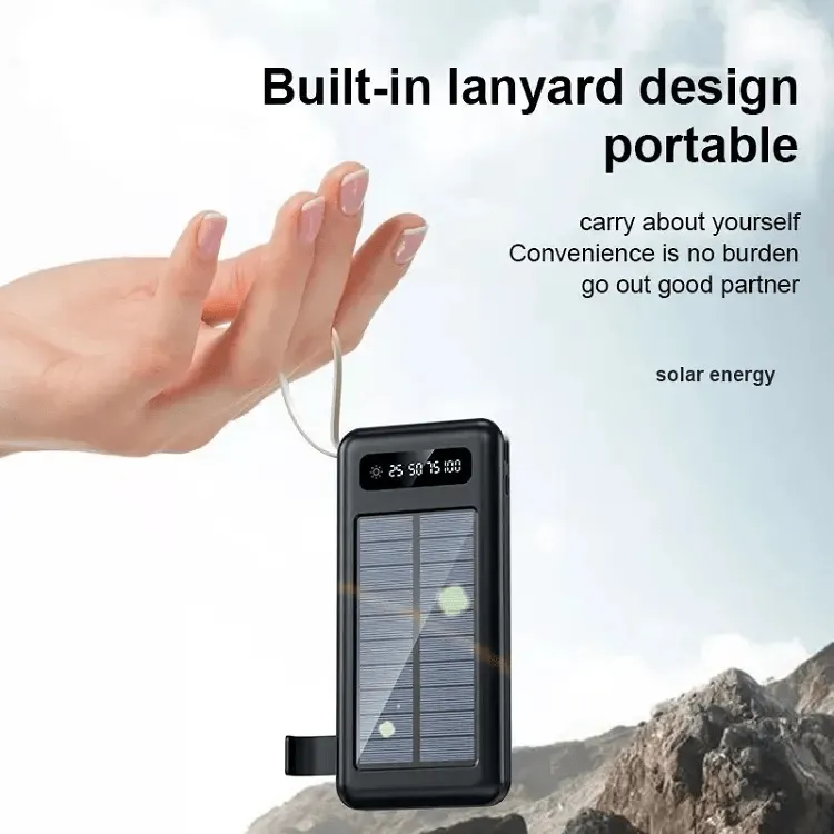 Bunsey Portable Fast Charging Solar Power Bank 10000mAh BY-13