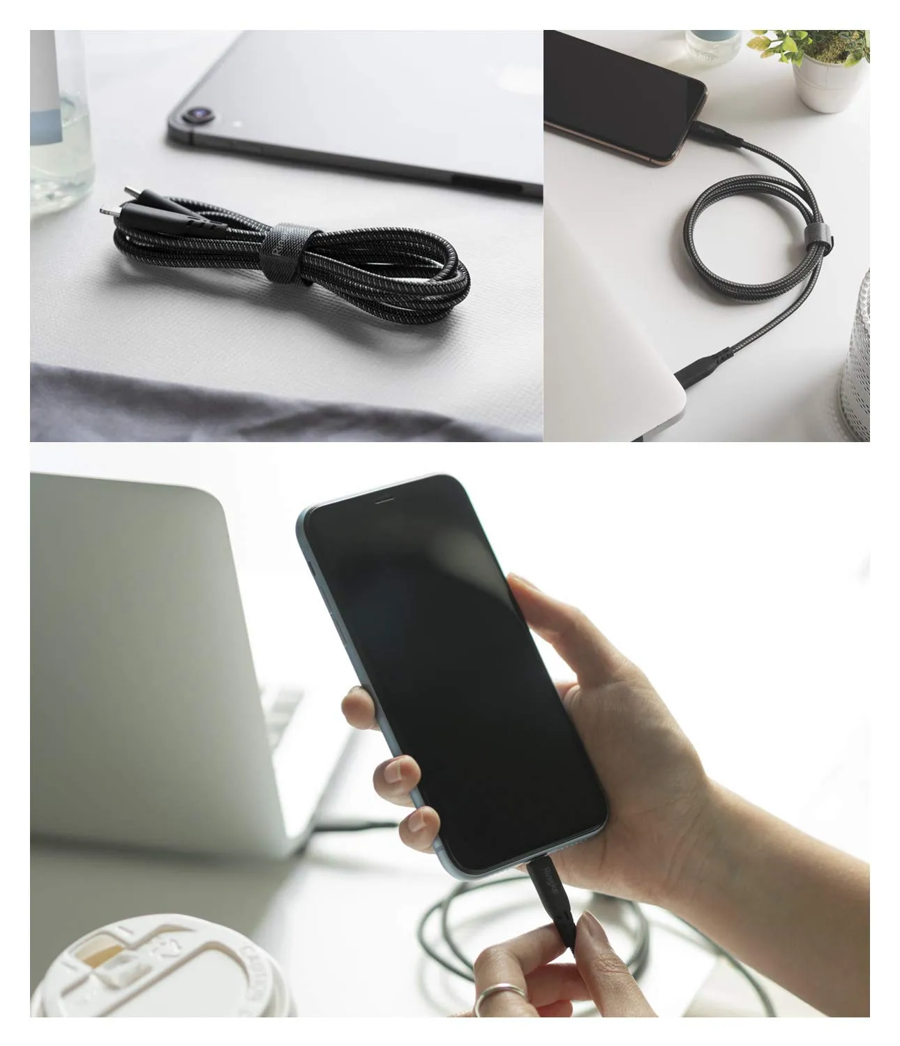 C to Lightning Cable Black