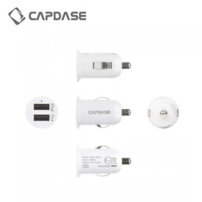 Capdase Dual USB Car Charger With Lightning Cable