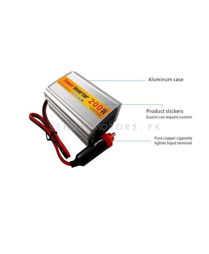 Car DC to AC Power Inverter Converter 200w Multi Color - Car Power Inverter Charger Converter Adapter | Modified Sine Wave Transformer