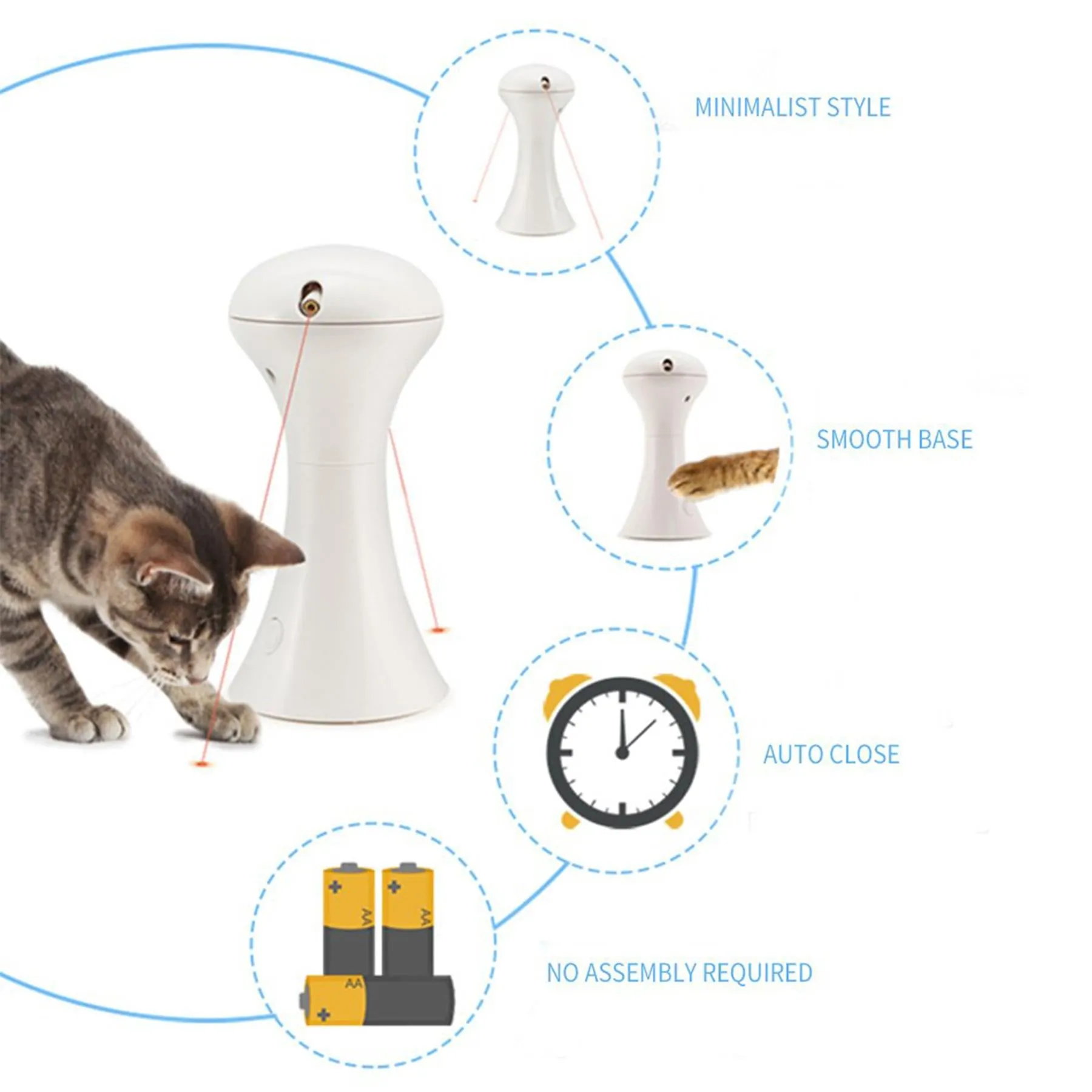 Cat Laser With Auto Switch Off & 360° Rotating Laser