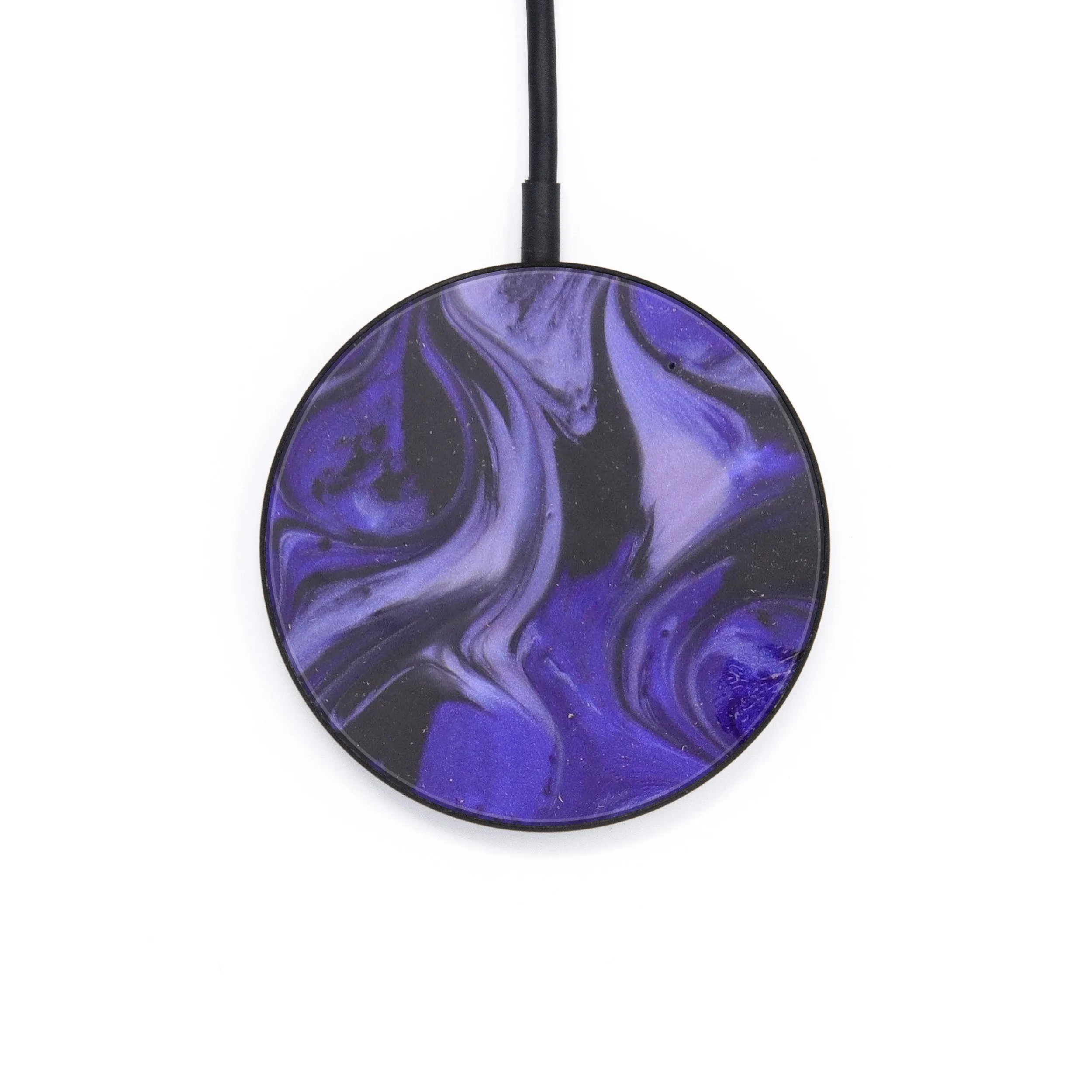 Circle Wood Resin Wireless Charger - Bernardina (Purple, 607668)