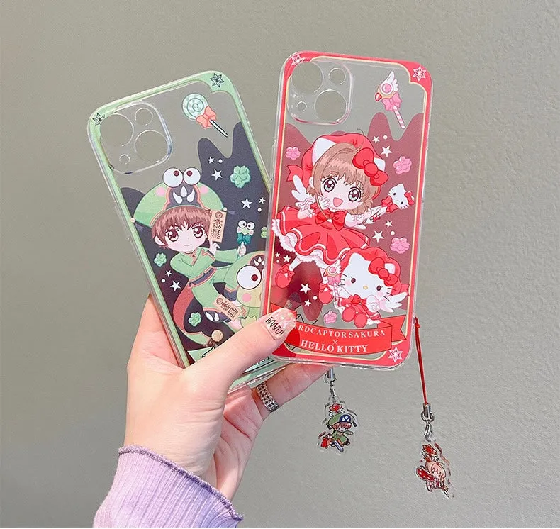 Clean Japanese Cartoon Magic Girl X KT KP iPhone Case 6 7 8 PLUS SE2 XS XR X 11 12 13 14 15 Pro Promax 12mini 13mini